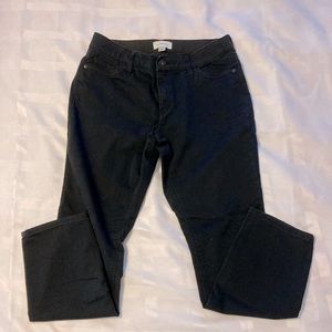 Liz Claiborne Black Stretch Waist Jeans 10